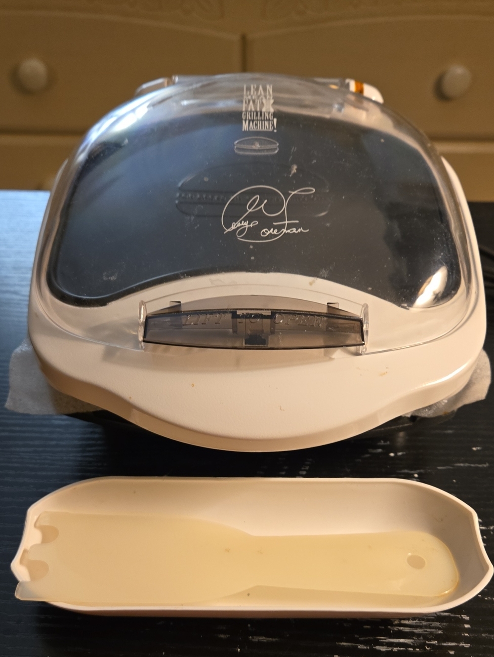 White Electric Grill - Compact Countertop Grill